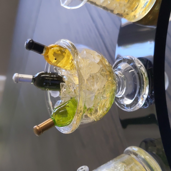 Set of 3 Acrylic Mini Wine Chiller Bottle Stoppers with Arch Display Stand - Picture 5 of 7